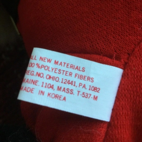 VINTAGE JC PENNY Plush Stuffed Santa Mouse with Sac Korea 15" Christmas holidays - Picture 5 of 7